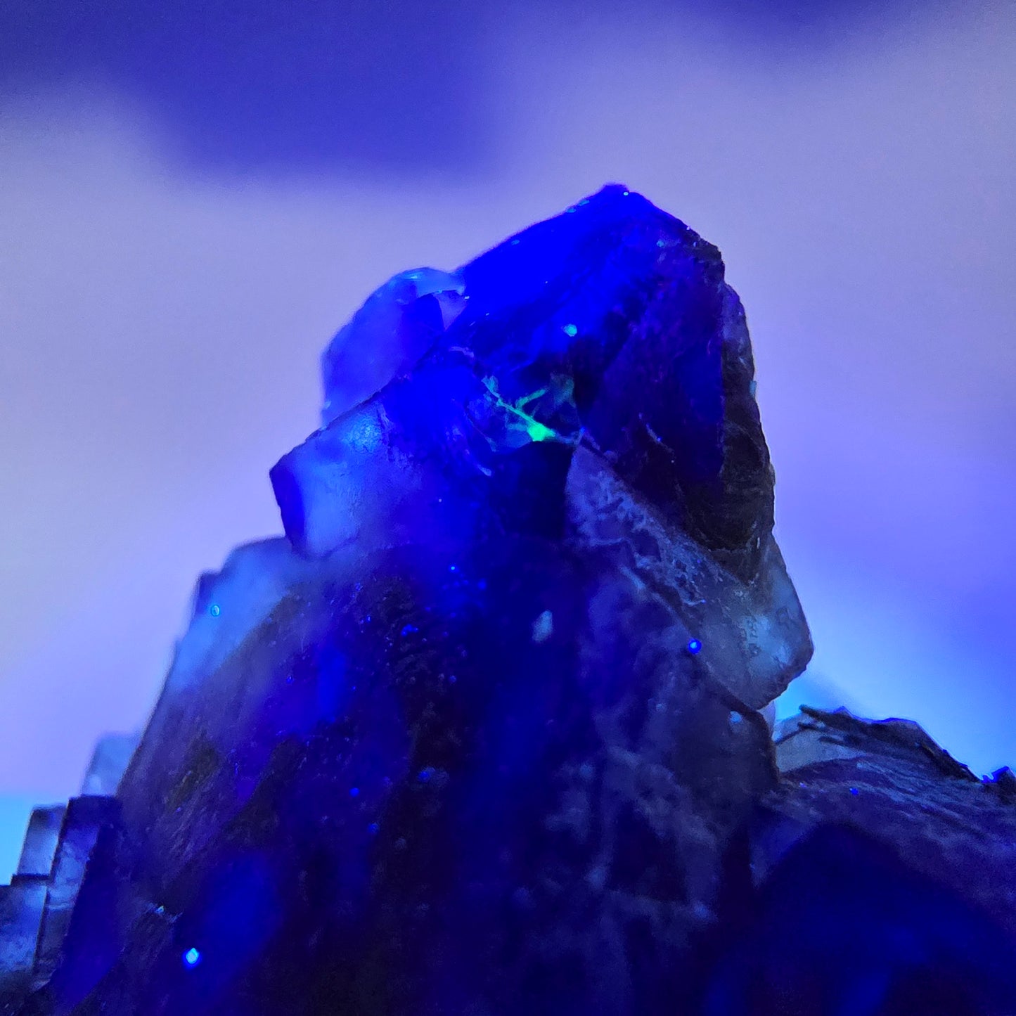 Colorful Phantom Fluorite Cubes, Hyalite, Schorl Tourmaline Erongo, Namibia 41*32*17mm