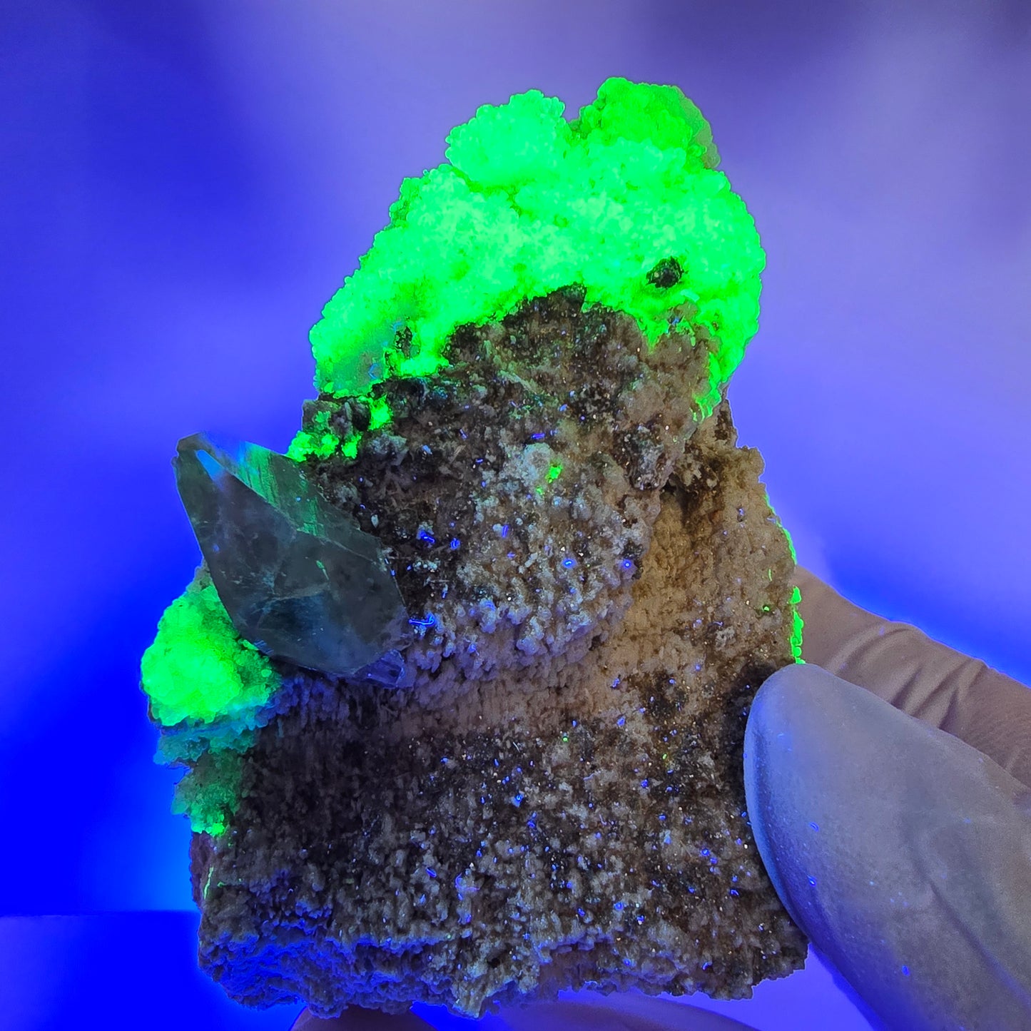 Seltene Hyalit Opal, Rauchquarz, Orthoklas Stufe Erongo, Namibia 75*60*51mm