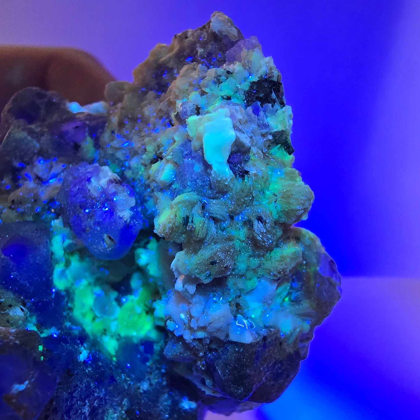 Fluorite fantôme Schörl Tourmaline Muskovite Hyalite Stage Erongo, Namibie 78*45*42mm