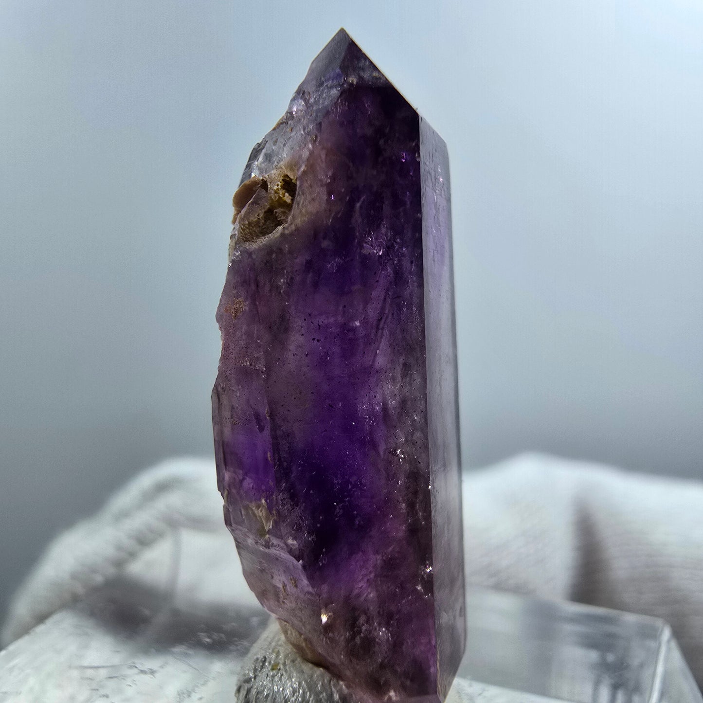 Améthyste fantôme rare DT Scepter Point Goboboseb, Namibie 26*9*9mm