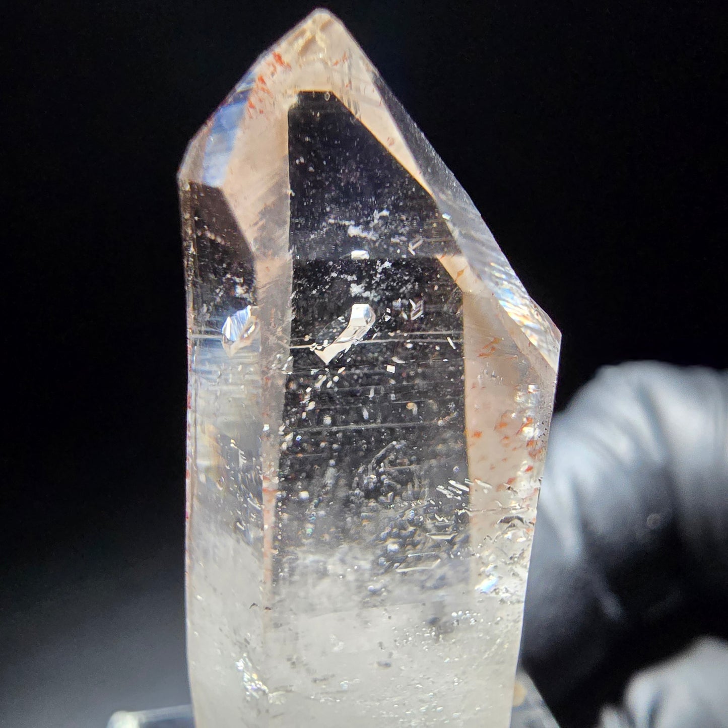 Quartz fumé fantôme clair avec inclusions de fer Goboboseb, Namibie 40*15*11mm