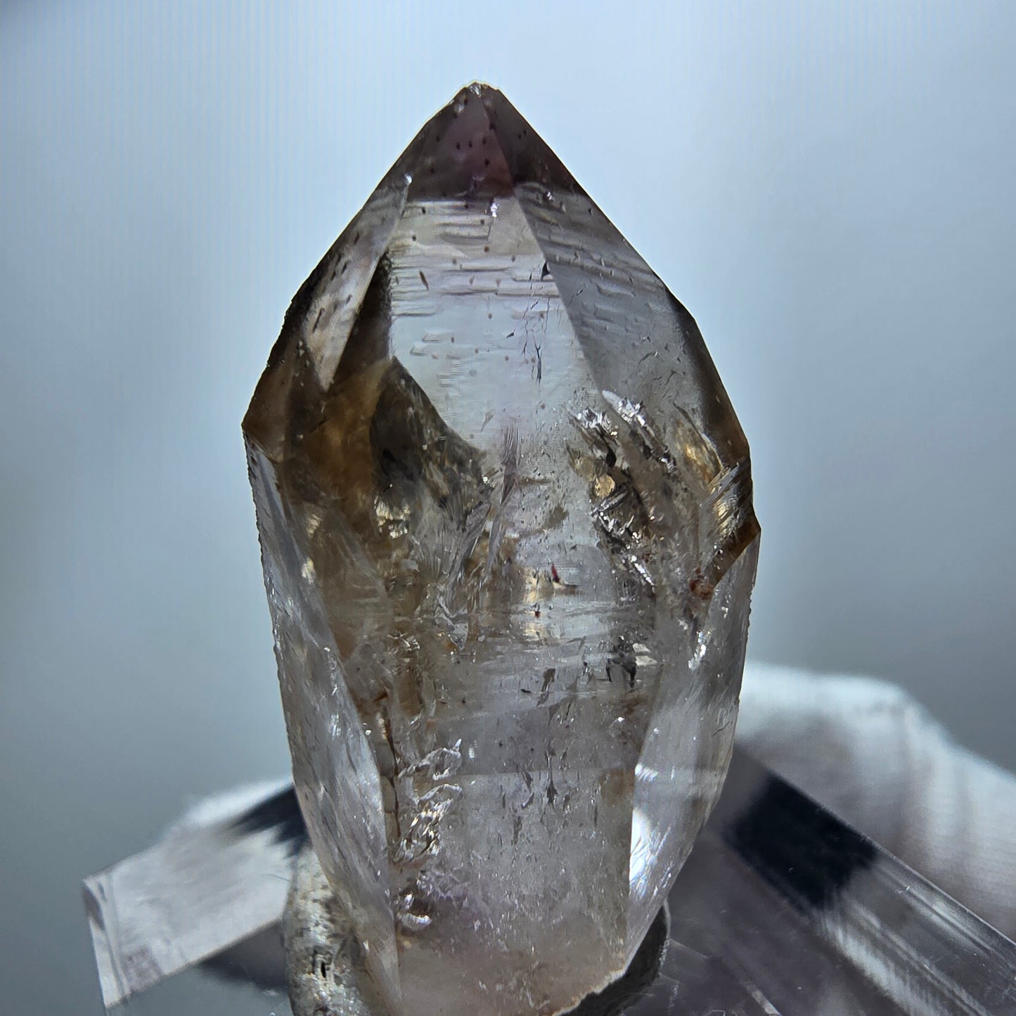 Phantom Amethyst, Rauchquarz Zepter Kristall Goboboseb, Namibia 31*17*16mm