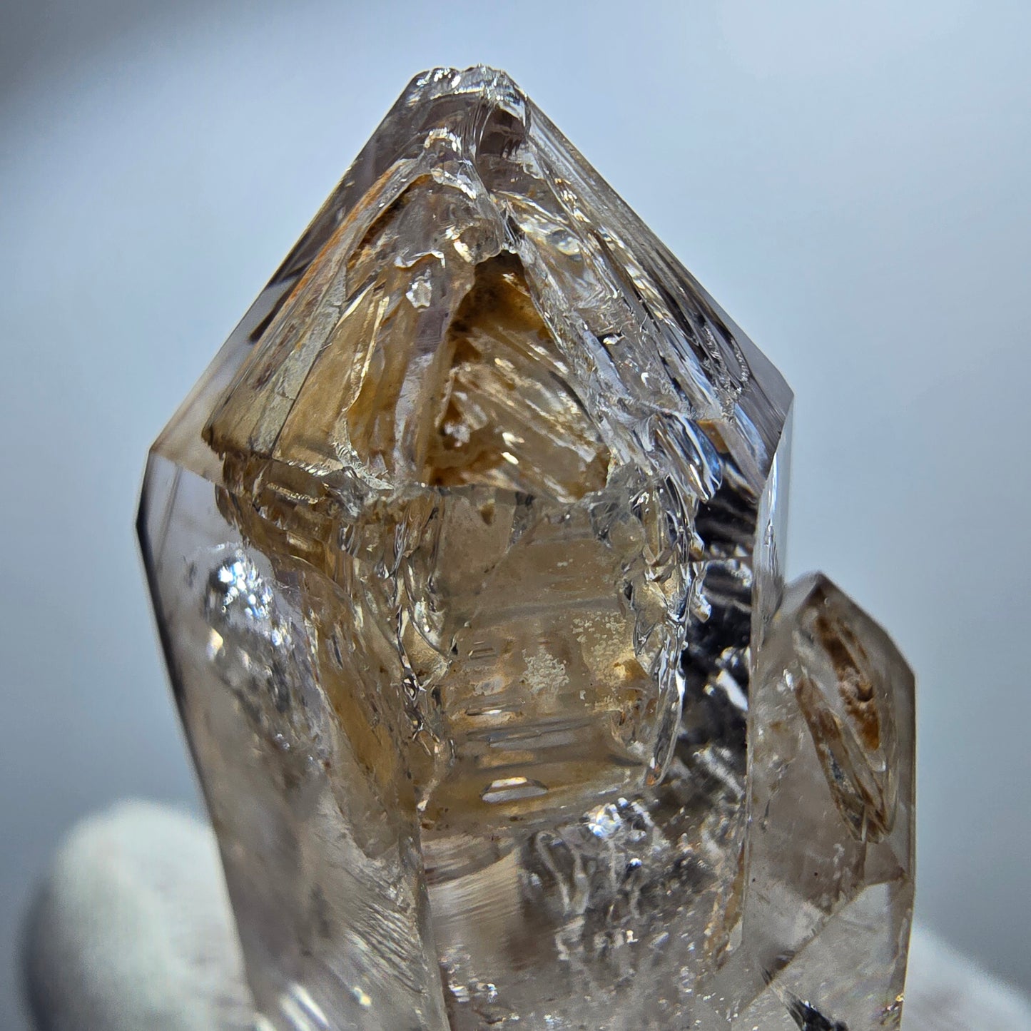 Clear Phantom Smoky Quartz Scepter Point Goboboseb, Namibia 44*26*18mm