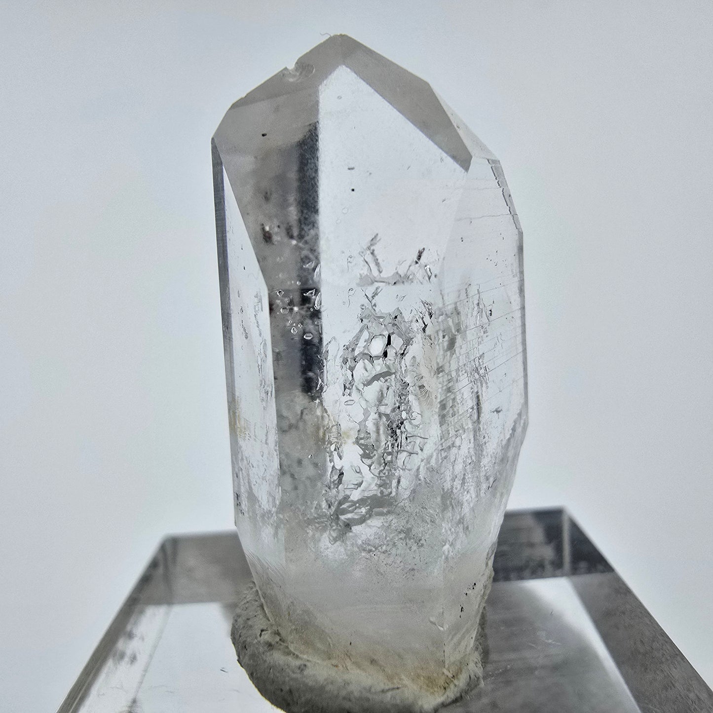 Enhydro Phantom Hämatit Quarz Kristall Streep Mine Goboboseb, Namibia 30*15*11mm