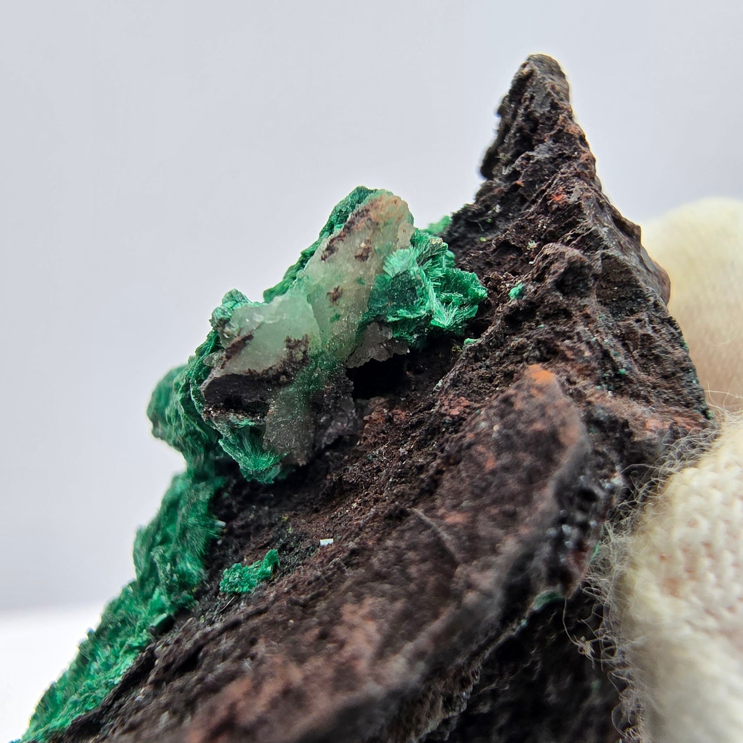 Seltene Malachit auf Matrix Stufe Kaokoveld, Namibia 52*43*22mm Sammlung