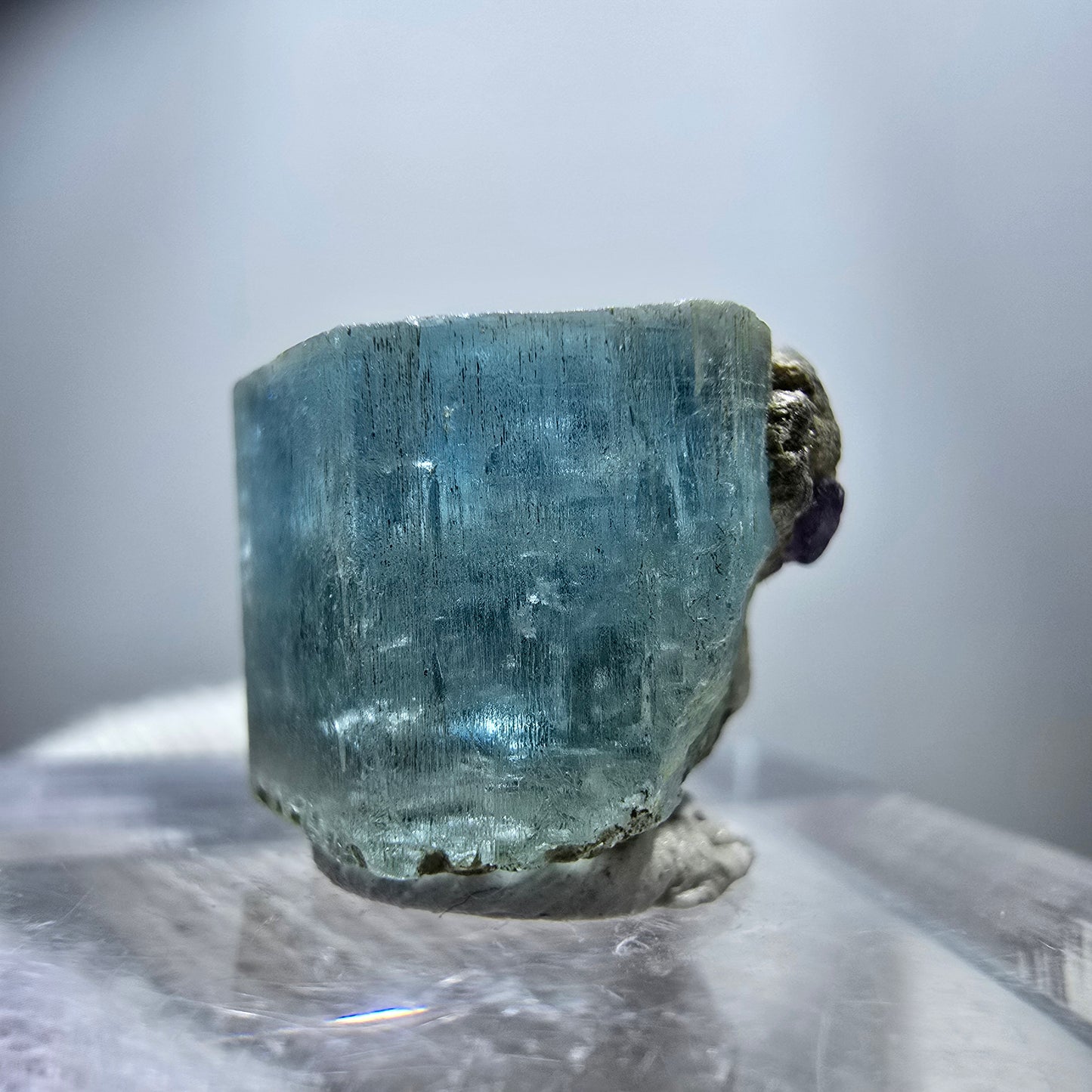 Seltener Aquamarin X mit Schörl Turmalin Erongo, Namibia 16*11*12mm
