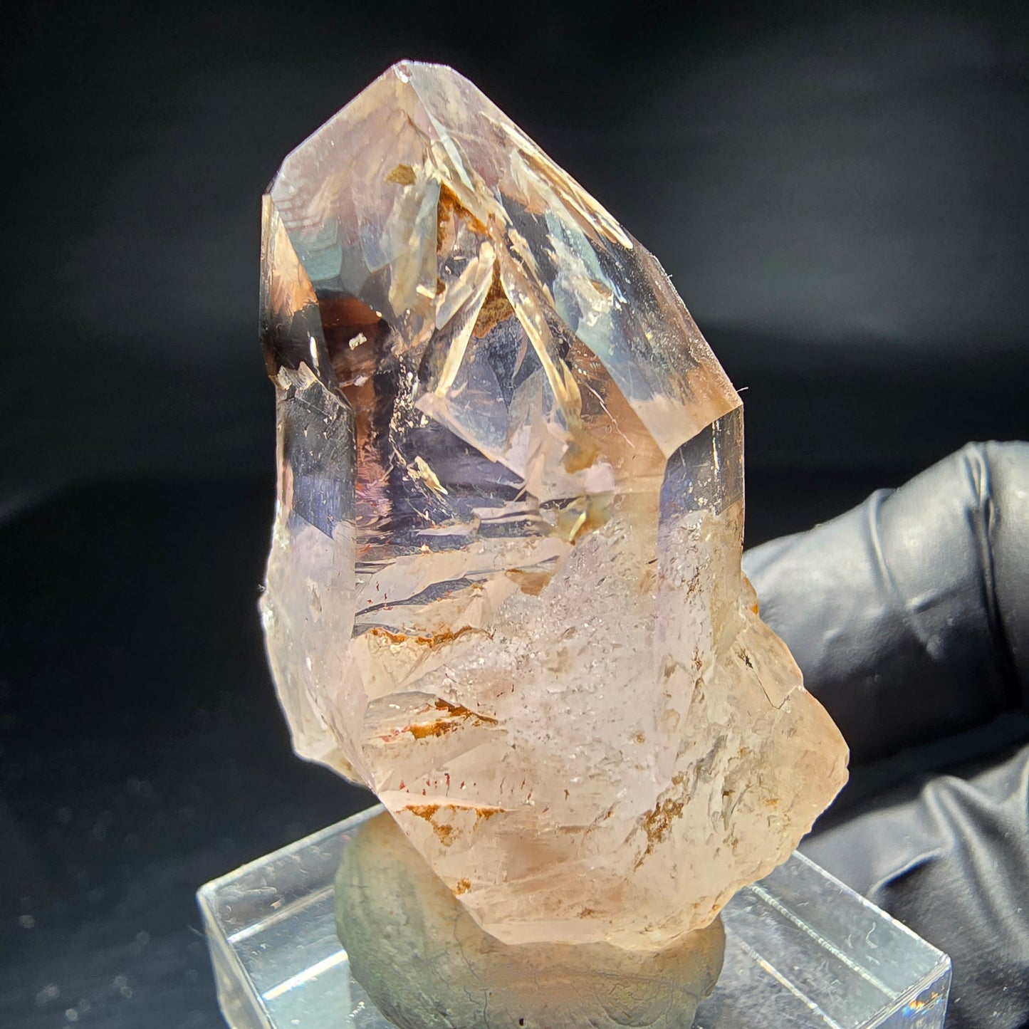 Klare Phantom Amethyst Fenster Zepter Spitze Goboboseb Namibia 40*29*20mm