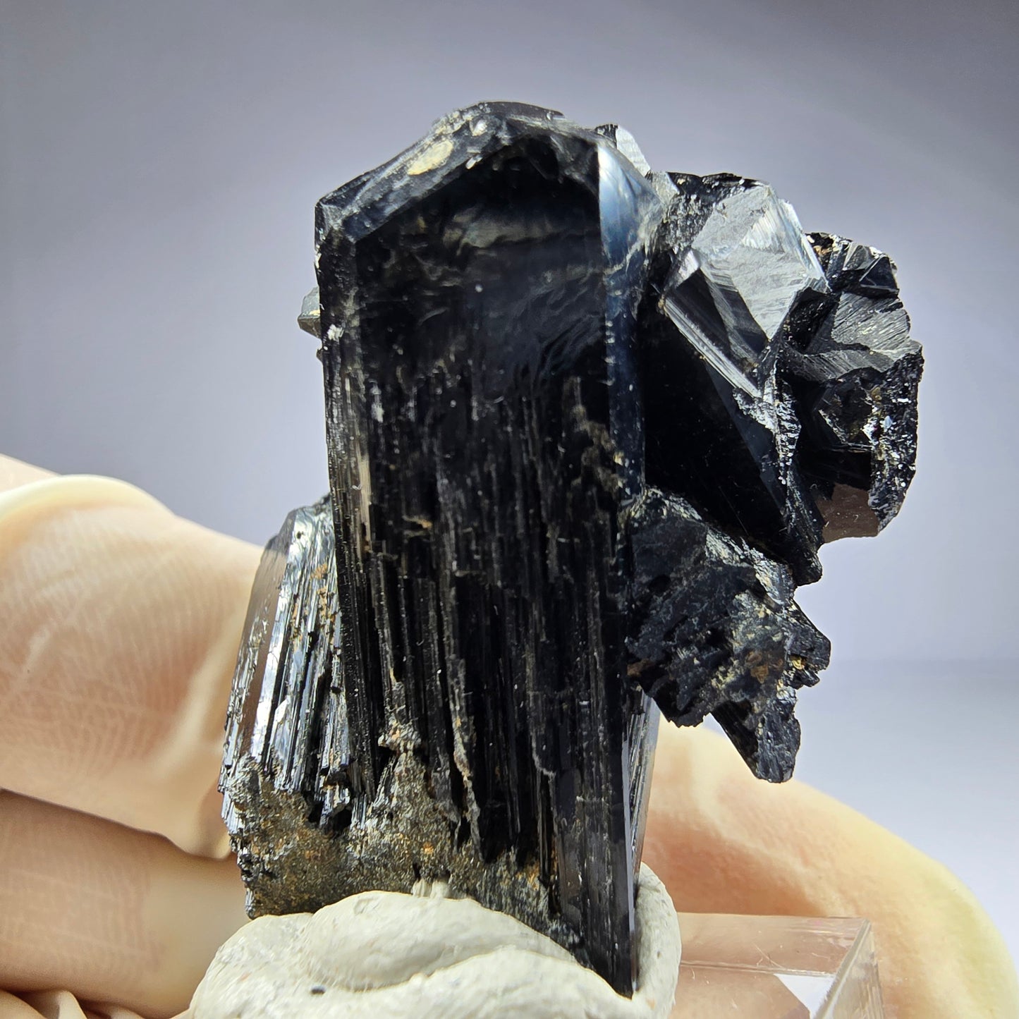 Seltene Schörl Turmalin Stufe schwarz 39*31*26mm Erongo, Namibia Sammlung