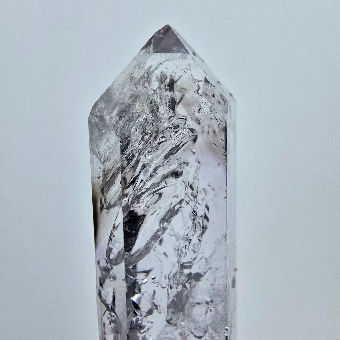 Enhydro Phantom Amethyst mit Stilbit, 1x Blase Goboboseb, Namibia 58*13*8mm