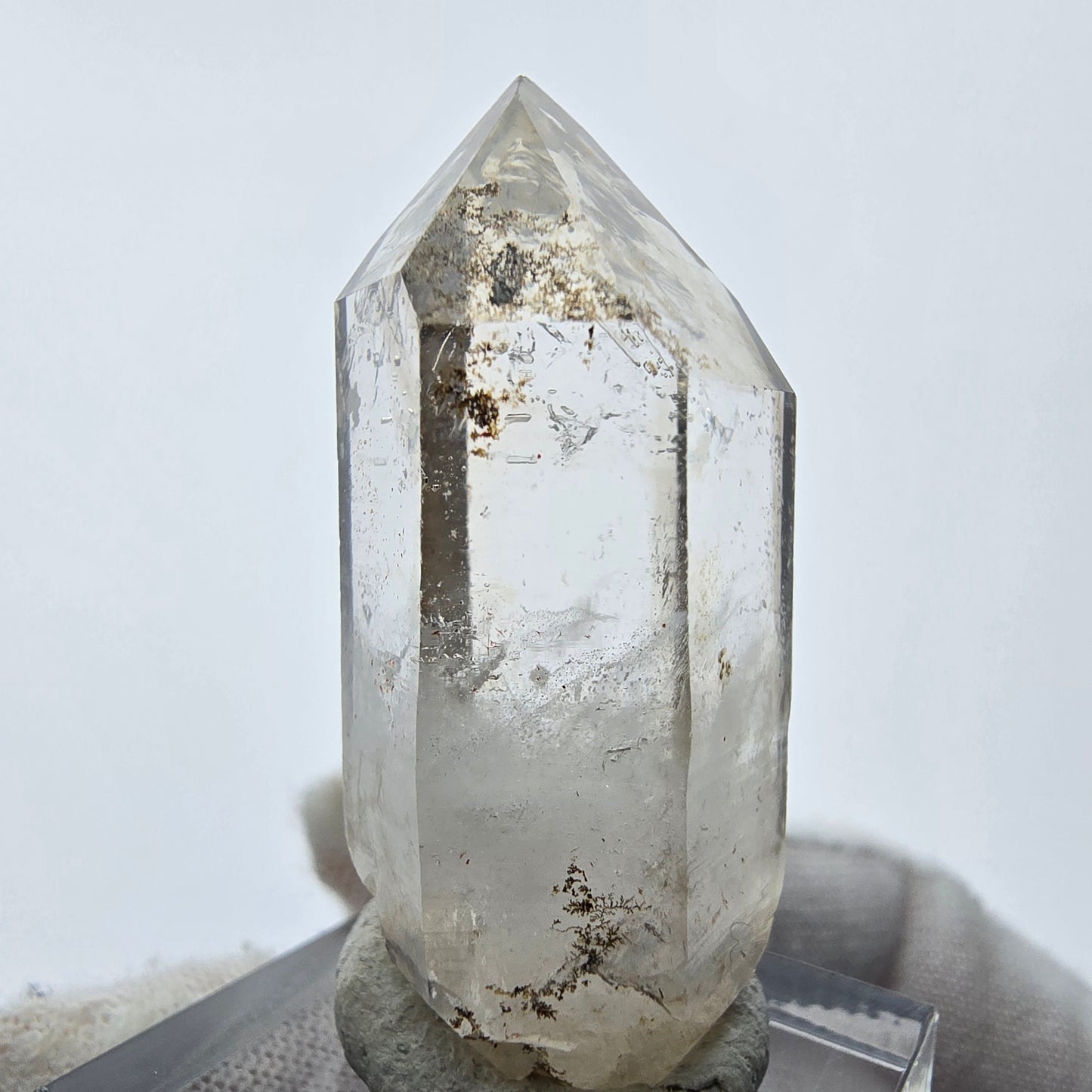 Enhydro Phantom Smoky Quartz Tip 1x Bubble Goboboseb, Namibie 42*17*16mm