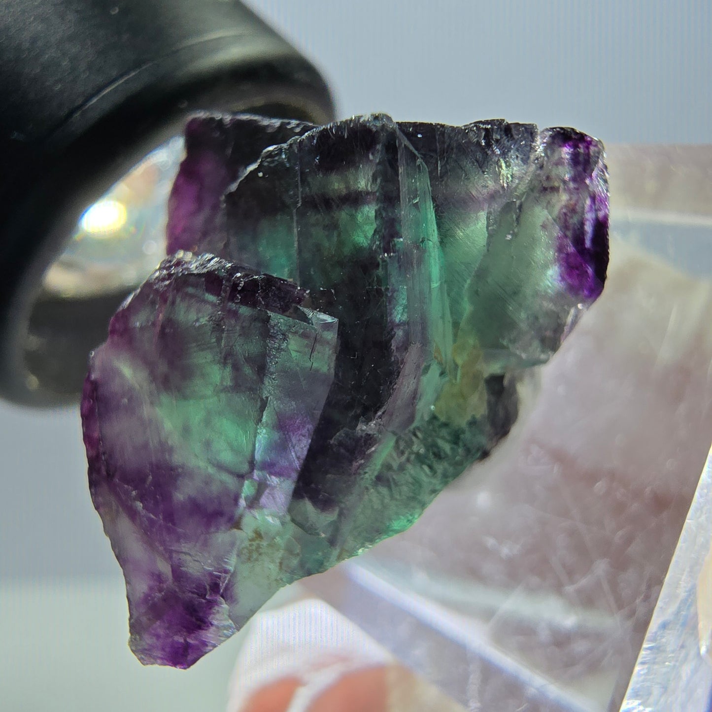 Rare Fluorite Cube Specimen, green purple Okorusu, Namibia 30*18*16mm