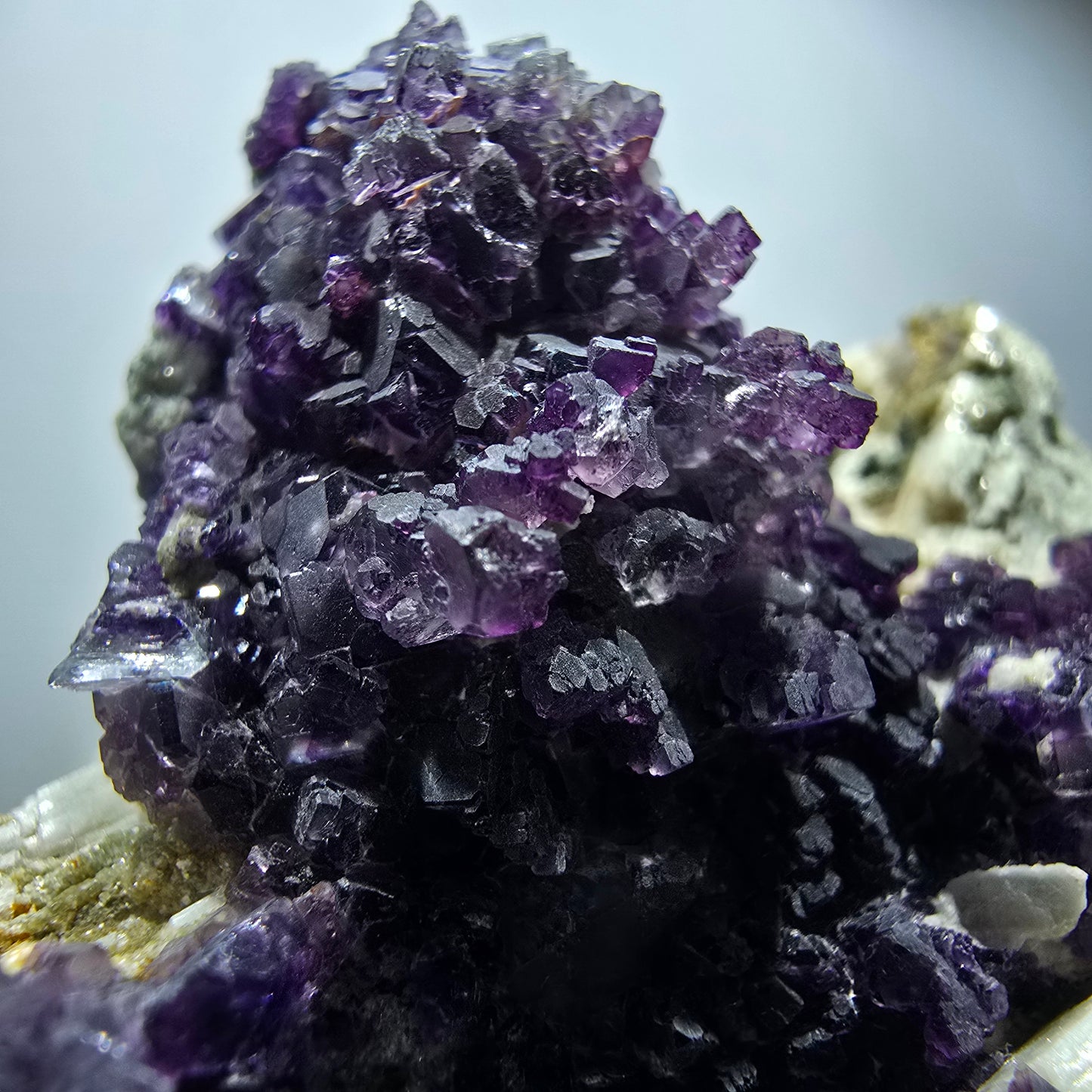 Phantom Fluorite Cube Muscovite Schorl Orthoclase Specimen Erongo Namibia 75*55*28mm