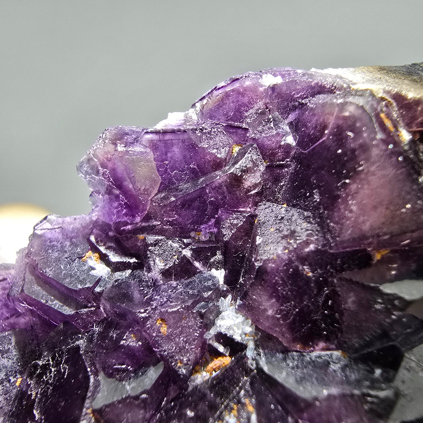 Große Phantom Fluorit Würfel Stufe lila Okorusu, Namibia 117*51*33mm Sammlung