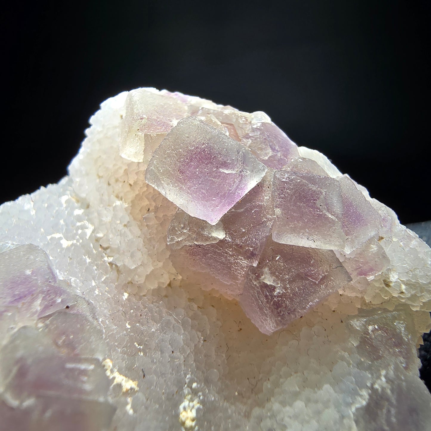 Cube de fluorite fantôme vert violet, spécimen de quartz Omehane, Namibie 55*42*18mm