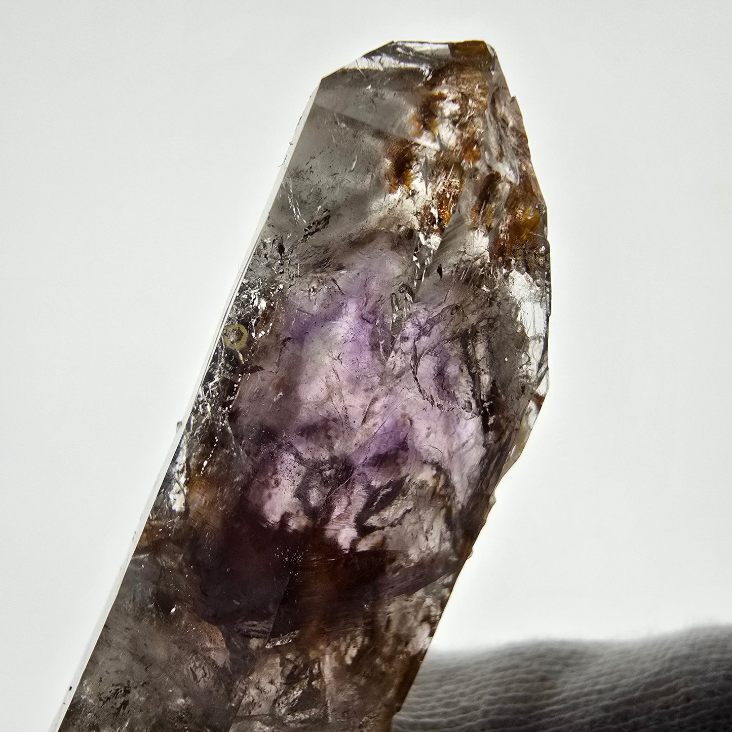 Améthyste fantôme Enhydro, 1x Bubble Streep Mine, Namibie 76*23*16mm