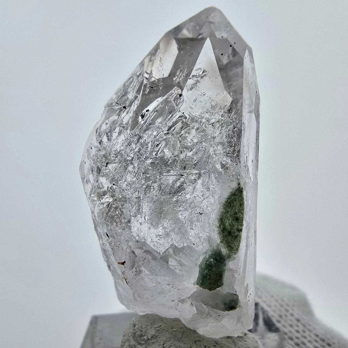 Enhydro Hämatit Epidot Quarz, 1x Blase Streep Mine Goboboseb, Namibia 43*19*15mm