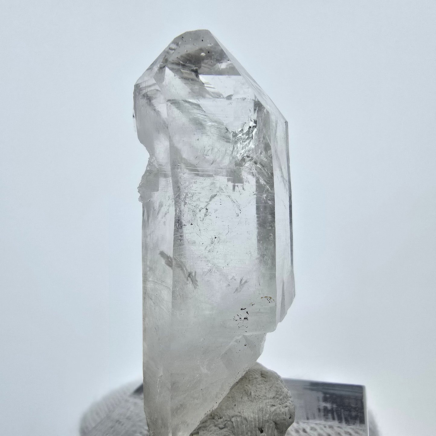 Enhydro Lemurian Phantom Quarz Spitzen Streep Mine Goboboseb, Namibia 42*19*15mm