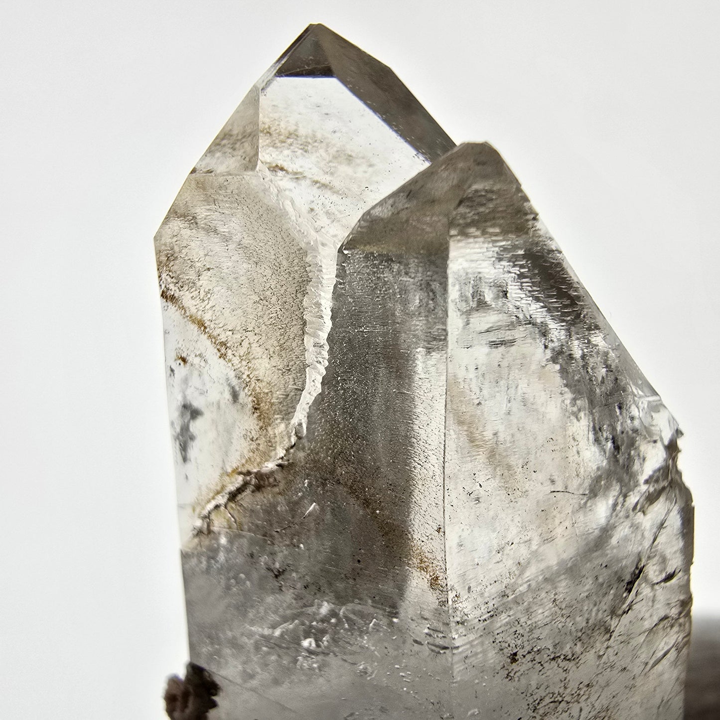 Skeleton Phantom Smoky Quartz DT Scepter Valentine Pocket, Namibia 63*27*17mm