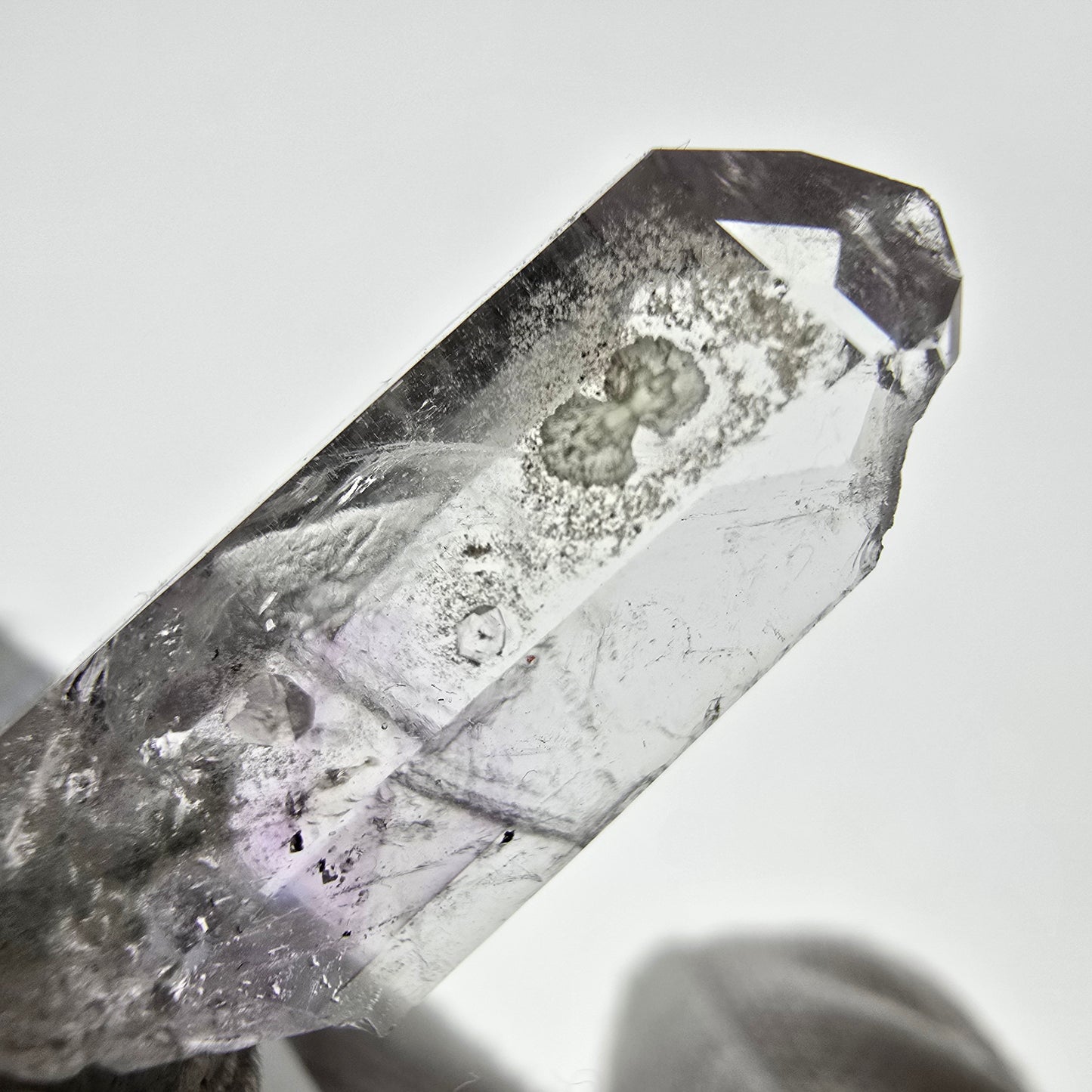 Phantom Amethyst with Analcim, Prehnite, Chlorite Streep Mine, Namibia 30*12*9mm