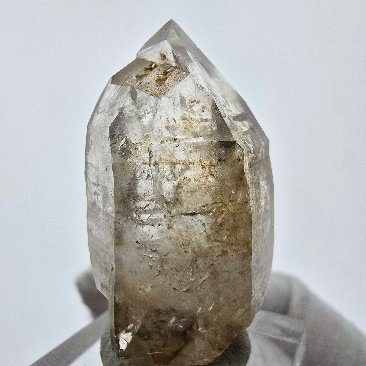 Enhydro Phantom Rauchquarz Doppelender 1x Blase Goboboseb, Namibia 41*21*19mm