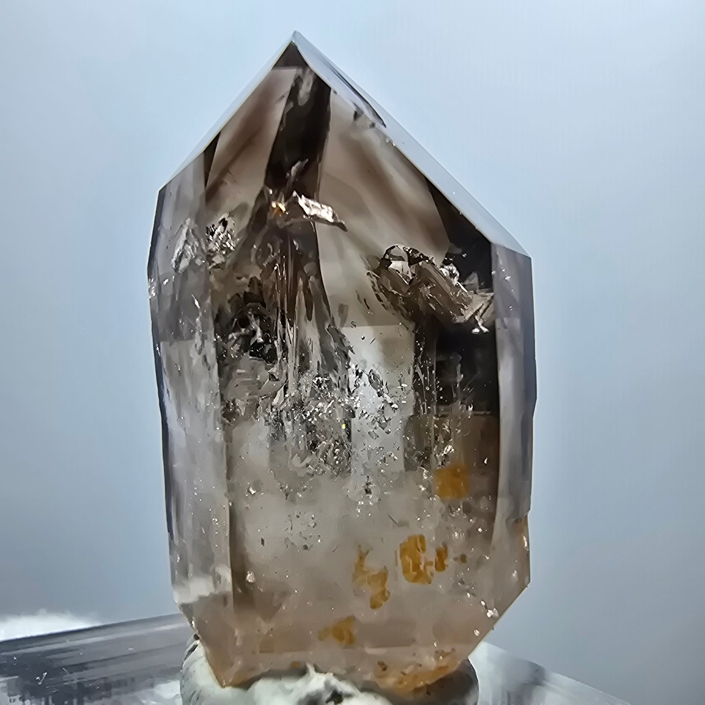 Enhydro Phantom Smoky Quartz Scepter, 2x Bubble Goboboseb, Namibia 33*19*17mm