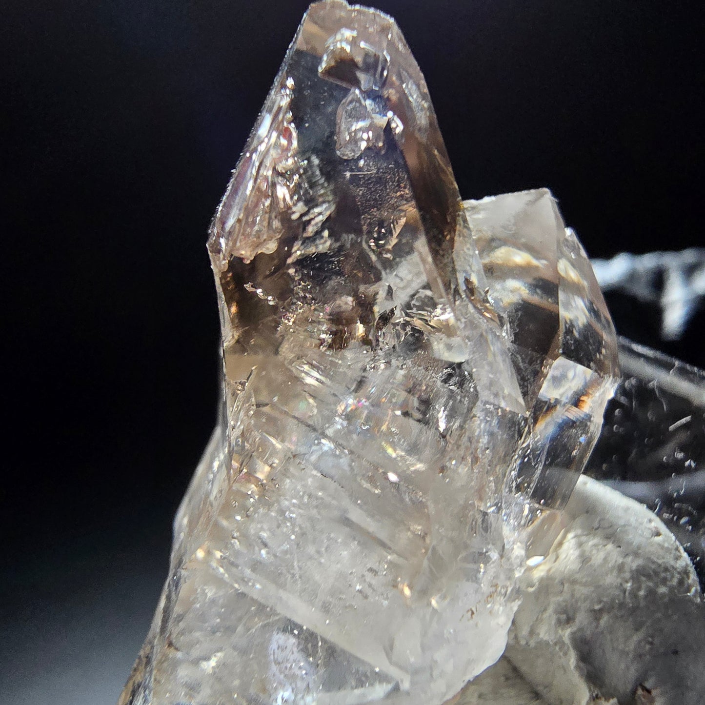 Phantom Rauchquarz Doppelender Stufe Goboboseb, Namibia 36*17*12mm Sammlung
