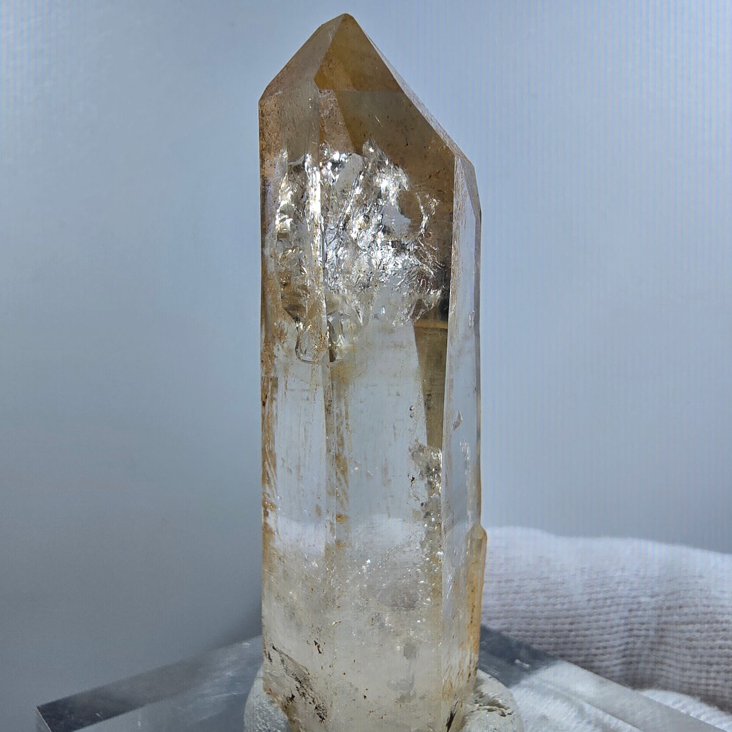 Enhydro Phantom Smoky Quartz Scepter, 1x Bubble Valentine Pocket Goboboseb Namibia 57*20*19mm