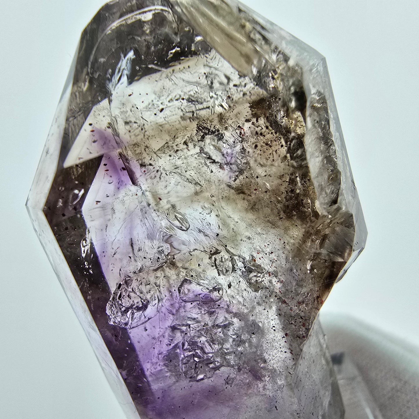 Enhydro Phantom Amethyst Zepter, 1x Blase Goboboseb Namibia 47*27*16mm, Sammlung