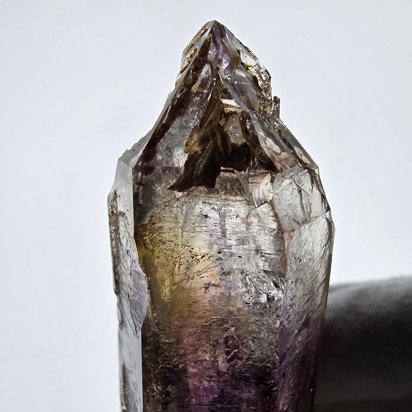 Sceptre d'améthyste squelette Enhydro, 3x Bubble Valentine Pocket Goboboseb Namibie 78*27*23mm
