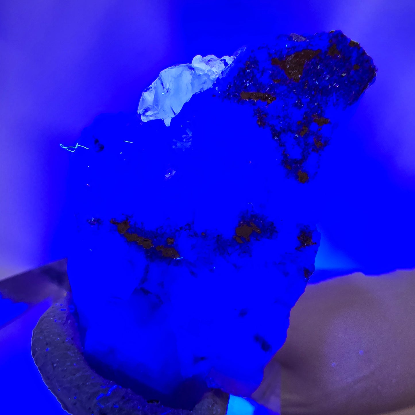 Phantom Fluorit Würfel Stufe, grün gelb lila Okorusu, Namibia 31*21*14mm