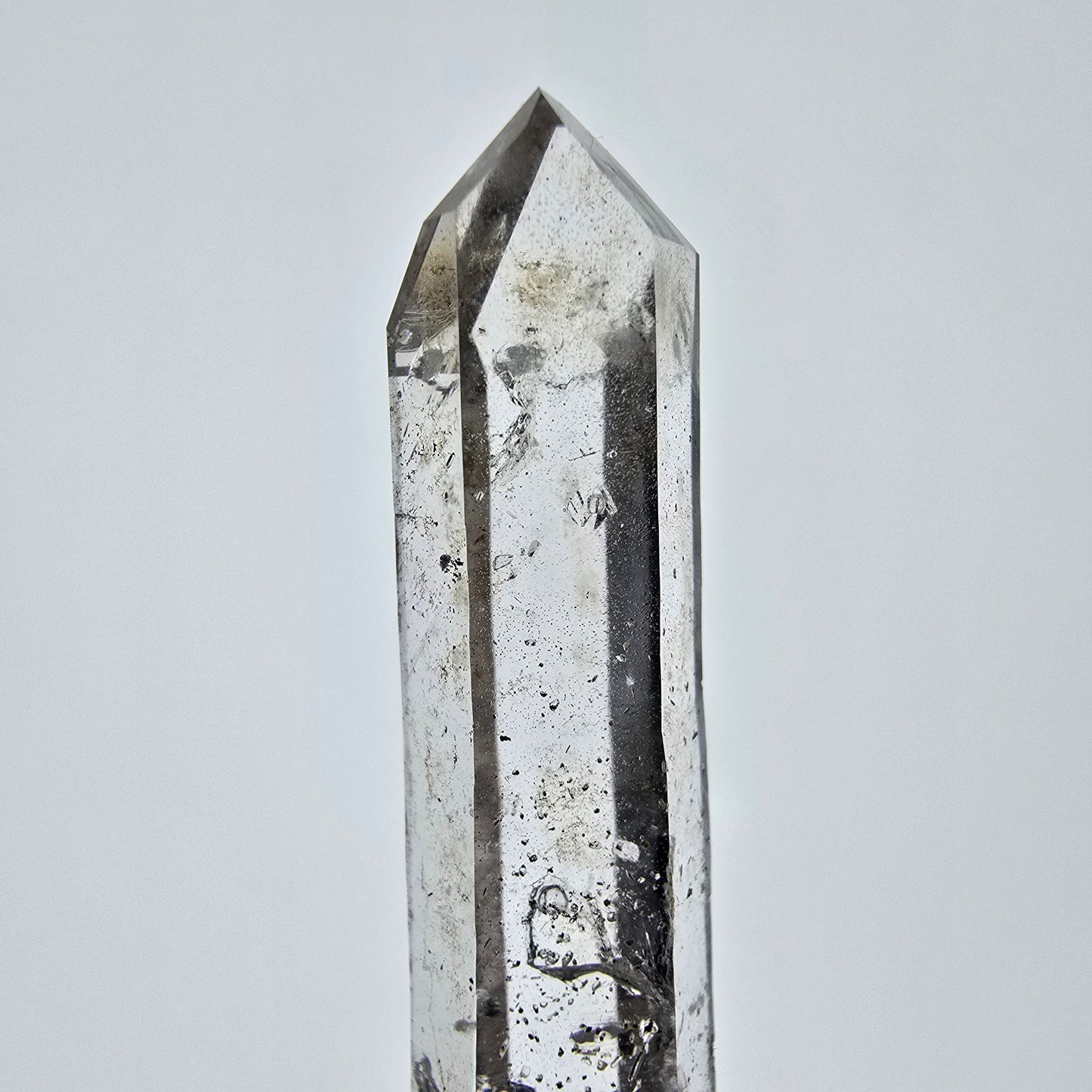 Enhydro Lemurian Smoky Quartz Scepter, 1x Bubble Valentine Pocket, Namibia 52*12*9mm