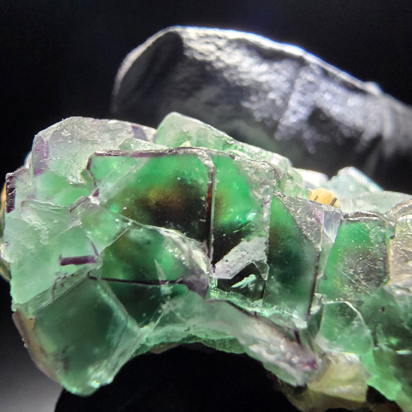 Phantom Fluorit, Muskovit, Schörl Stufe Erongo, Namibia 50*31*19mm Sammlung