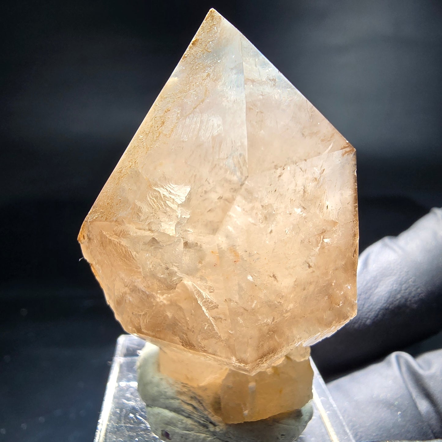 Schöne Phantom Rauchquarz Zepter Spitze Erongo, Namibia 44*31*26mm Sammlung