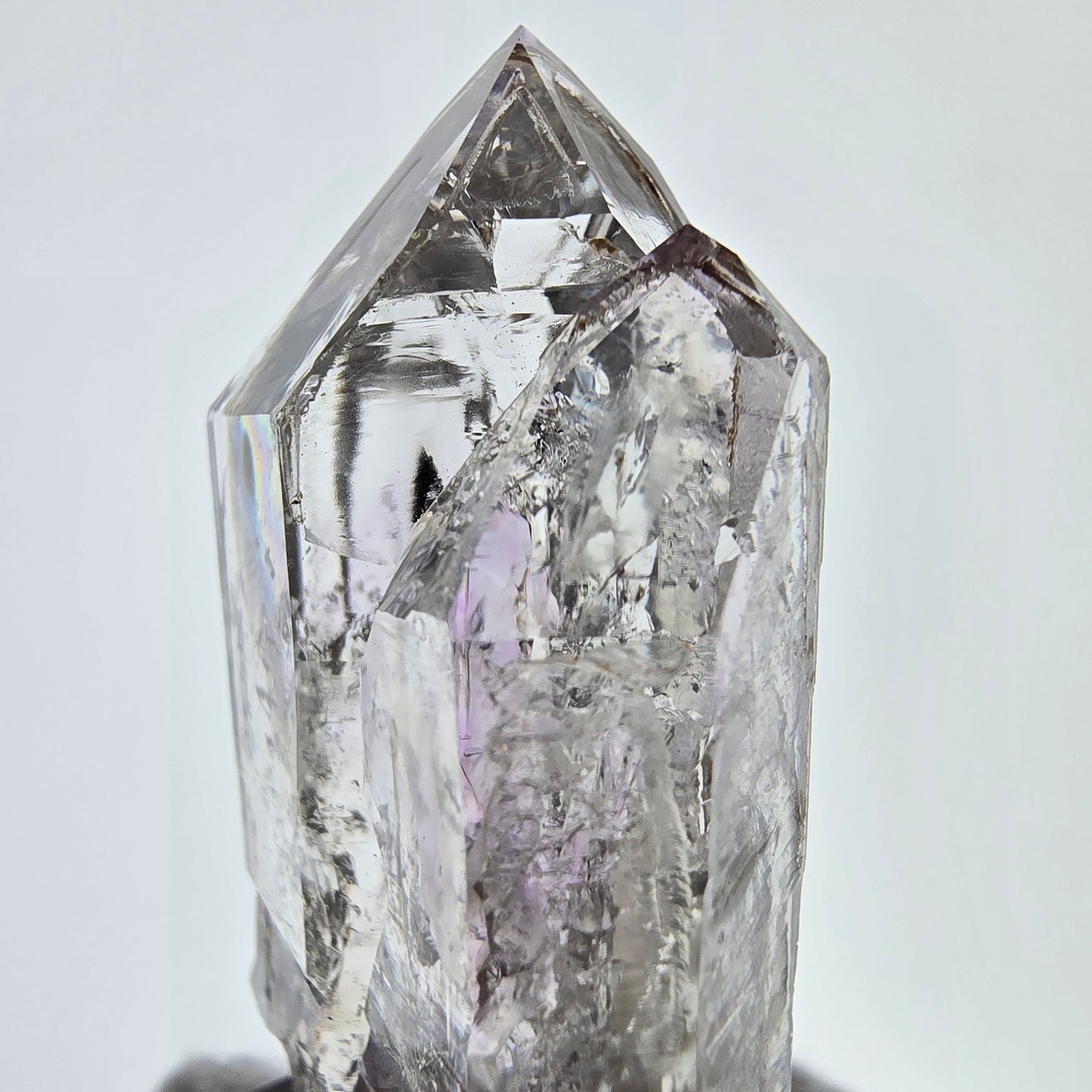 Sceptre squelette en améthyste Enhydro, pochette bulle XL pour la Saint-Valentin, Namibie 50 x 31 x 16 mm