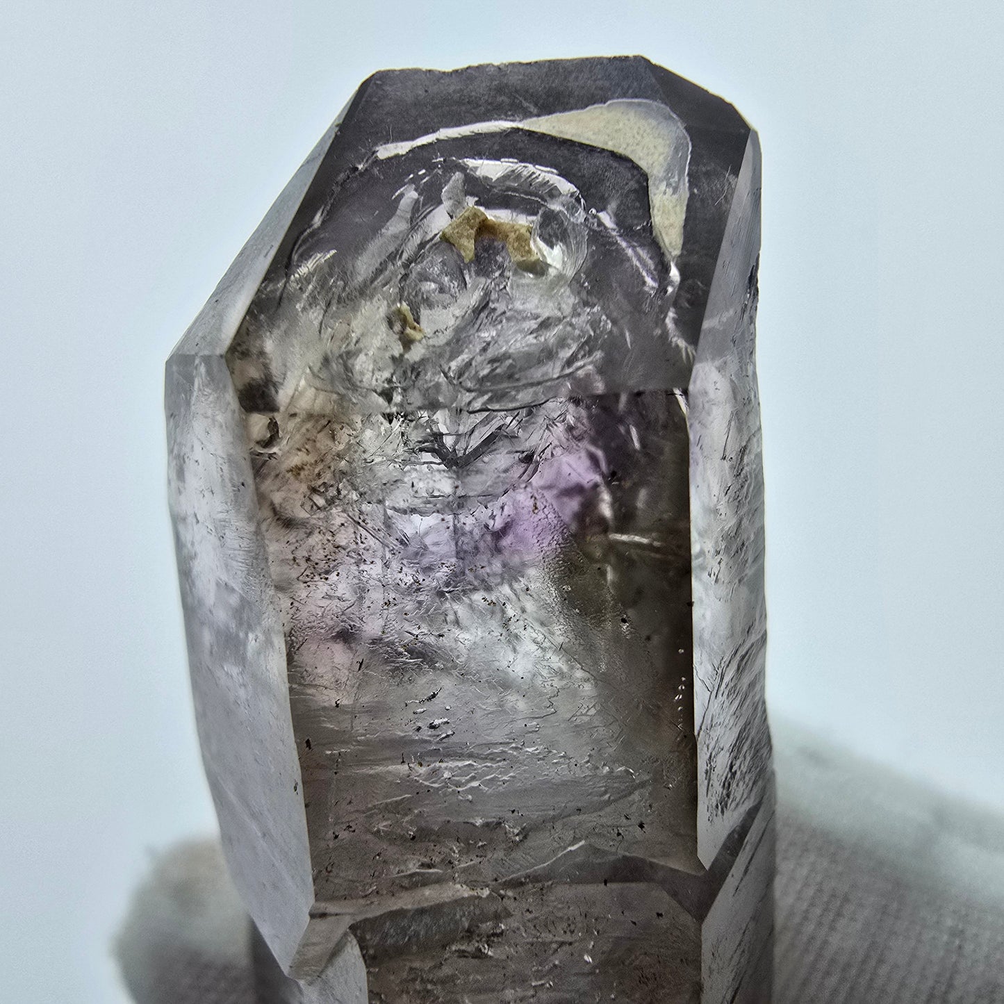 Enhydro Phantom Amethyst Skelett DT Zepter 3x Blase Goboboseb Namibia 61*25*16mm