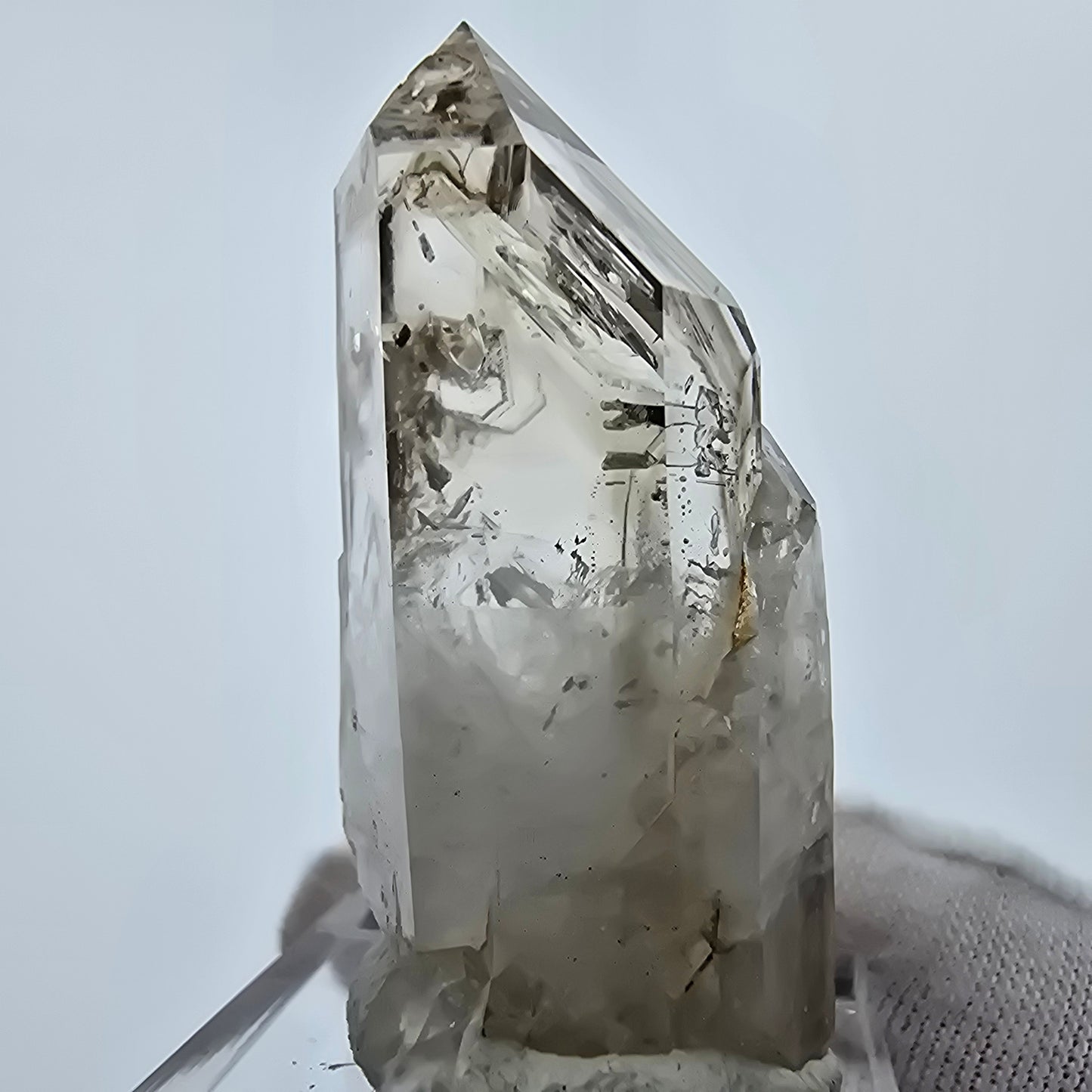 Enhydro Phantom Rauchquarz Spitzen 1x Blase Goboboseb, Namibia 43*22*17mm