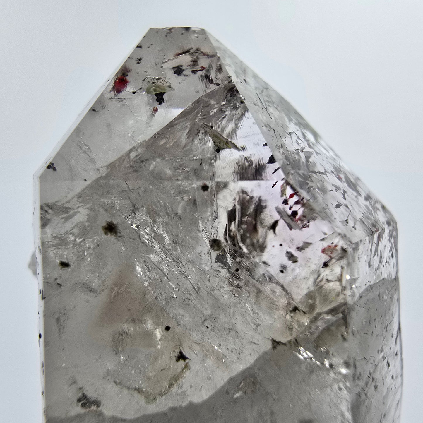 Harlekin Phantom Amethyst mit Epidot Streep Mine Goboboseb Namibia 42*25*23mm