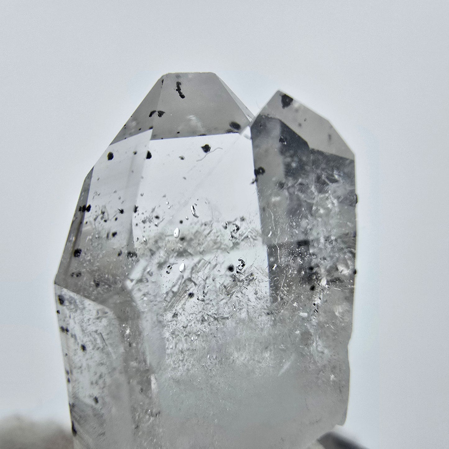 Phantom Rauchquarz, Hämatit Quarz Stufe Streep Mine Goboboseb Namibia 32*17*12mm