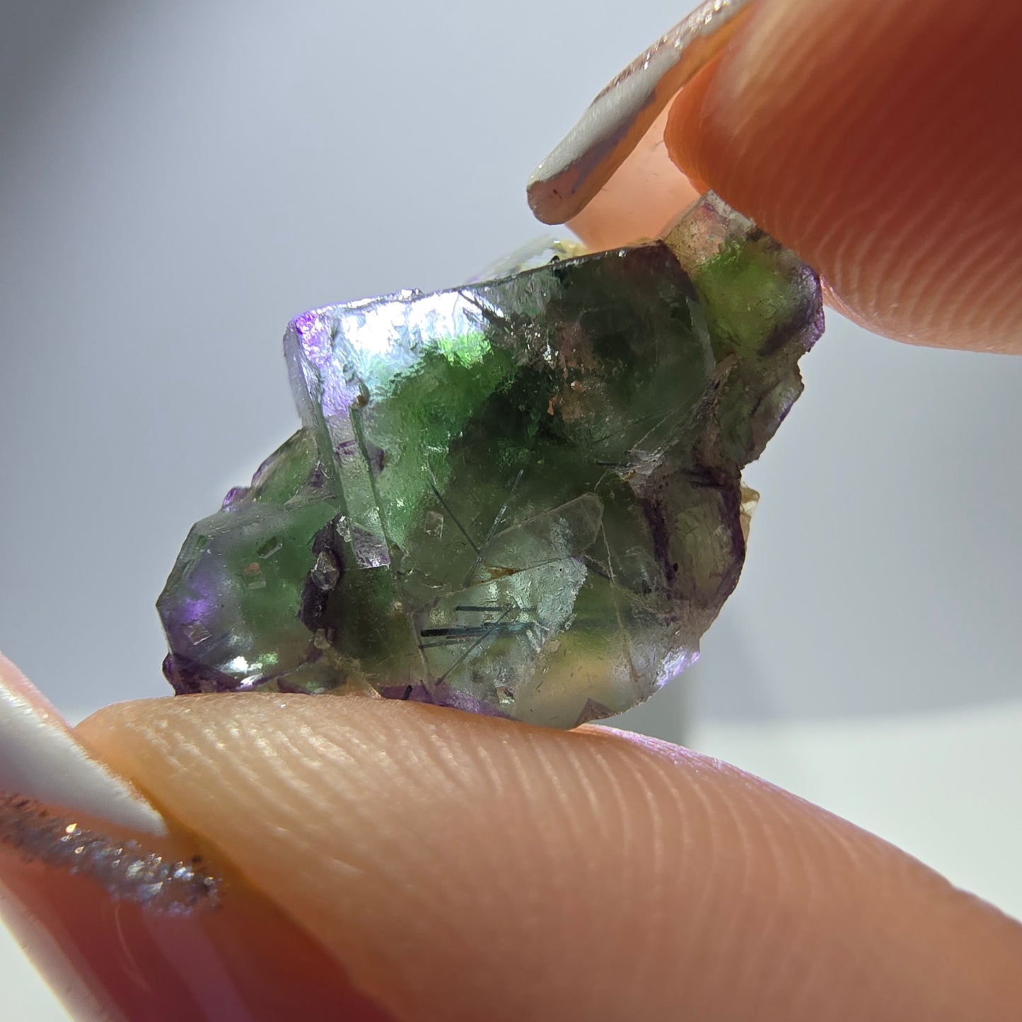 Lot de 16 Fluorite Fantôme, Hyalite Tourmaline Schörl Moscovite Steps Erongo, Namibie