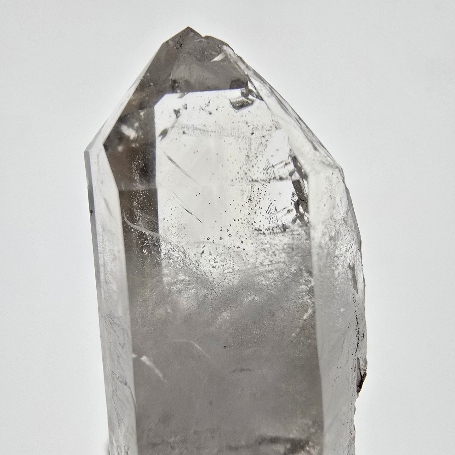Skeleton Phantom Smoky Quartz DT Scepter, UV Calcite Valentine Pocket, Namibia 50*23*22mm