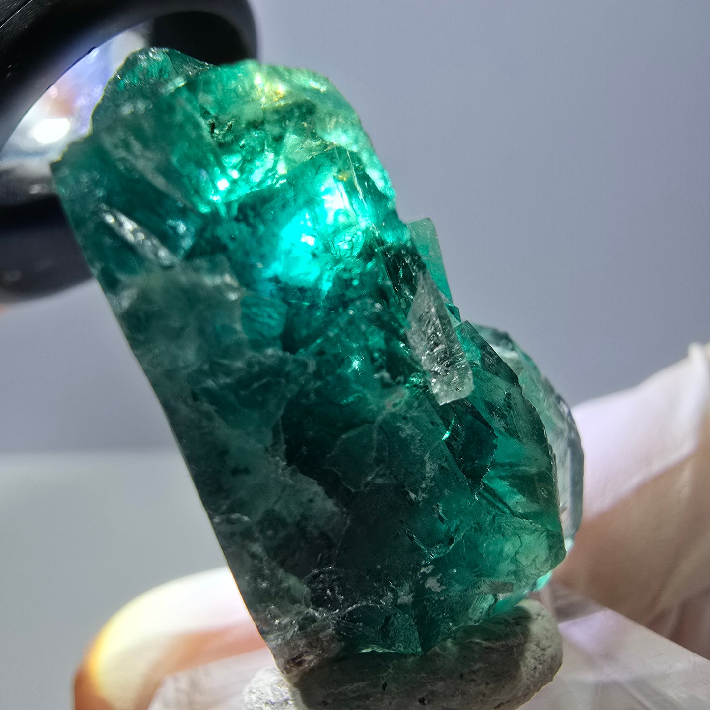 Spécimen de cube de fluorite fantôme, parquet vert Okorusu, Namibie 37 x 29 x 20 mm