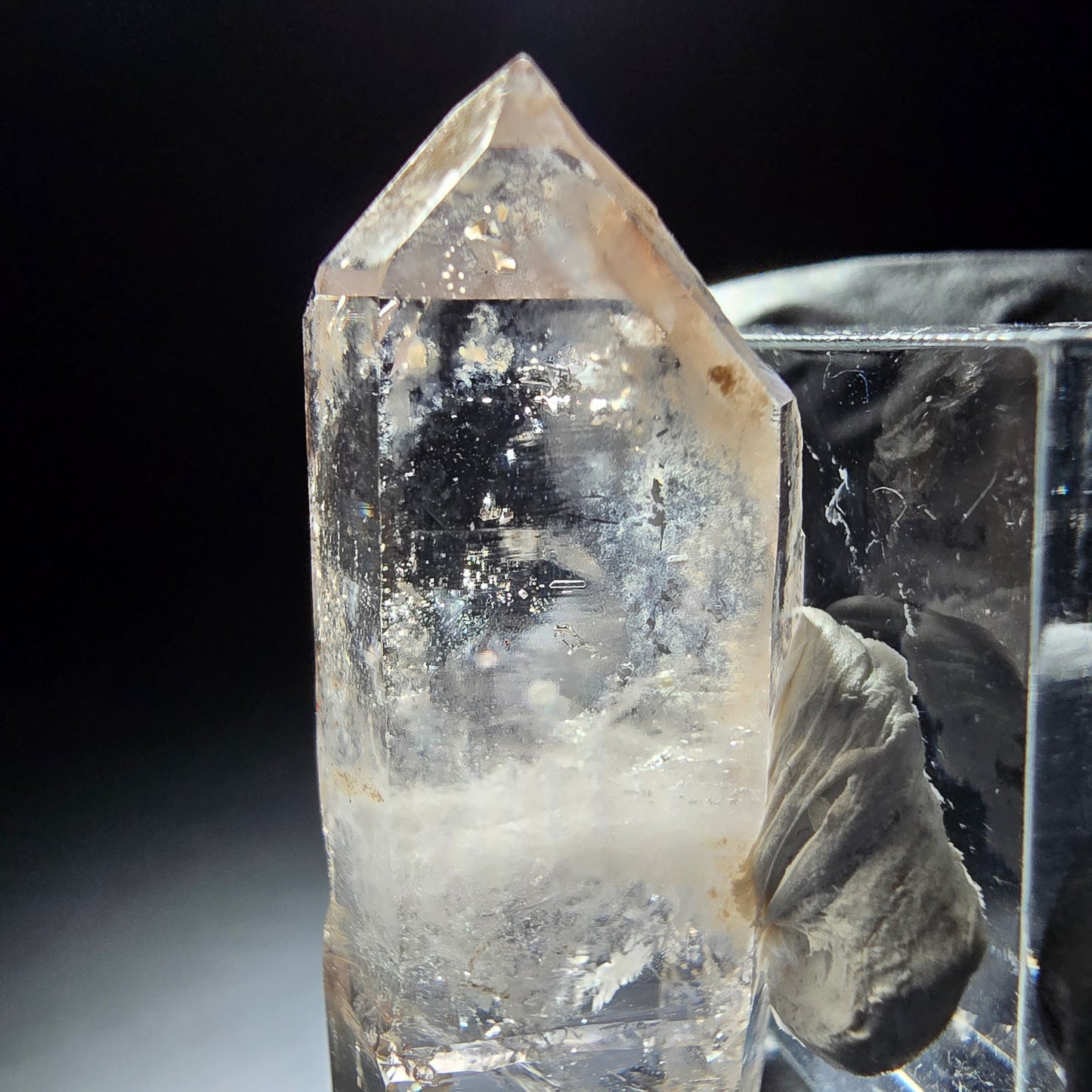 Phantom Rauchquarz Doppelender Spitze Goboboseb, Namibia 47*16*8mm Sammlung