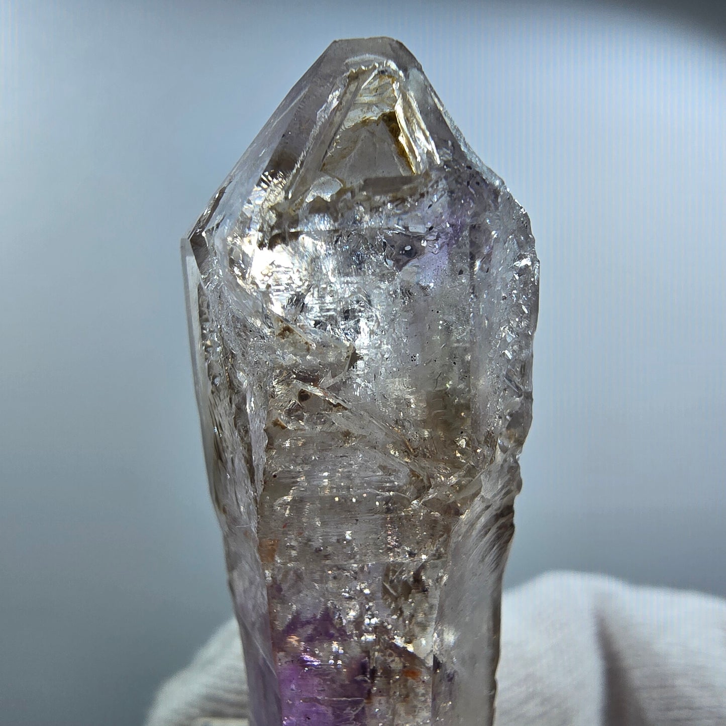 Phantom Amethyst Skeleton Scepter Valentine Pocket Goboboseb Namibia 48*18*15mm