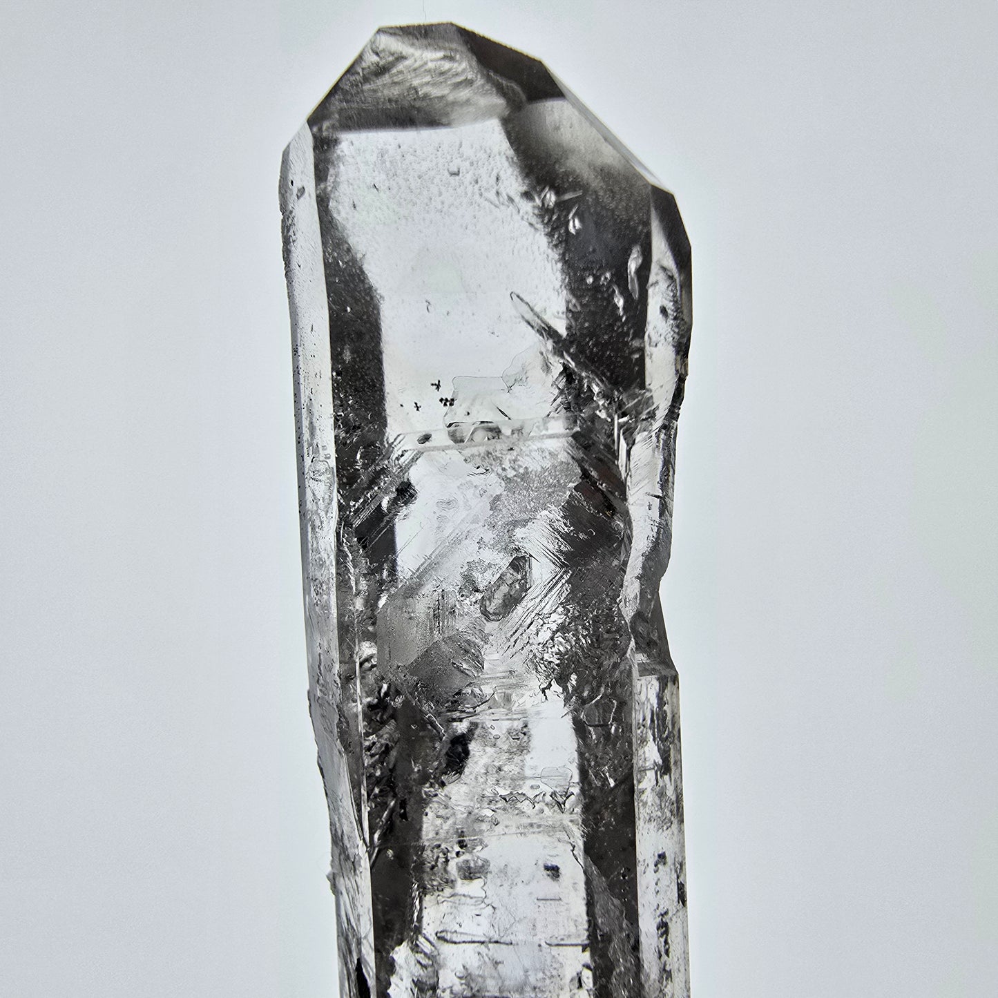 Sceptre squelette en quartz fumé Enhydro, 1 pochette bulle Saint-Valentin, Namibie 56 x 14 x 9 mm