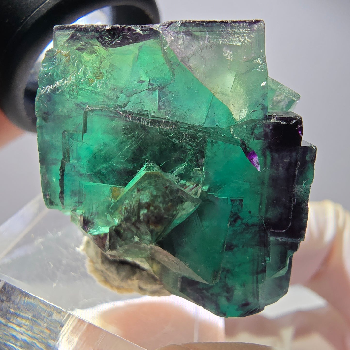 Rare Fluorite Cube Specimen, green purple Okorusu, Namibia 31*28*27mm