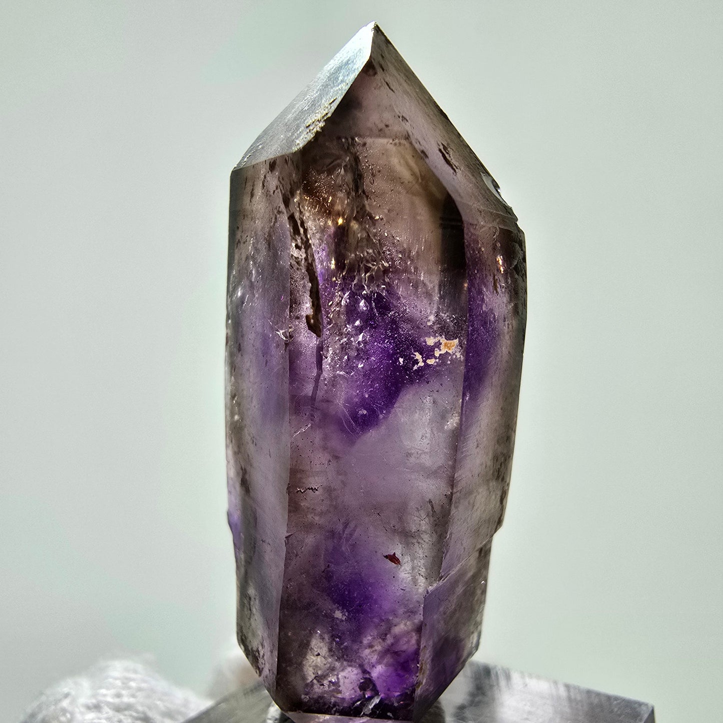 Améthyste fantôme rare DT Scepter Point Brandberg, Namibie 48 x 21 x 15 mm
