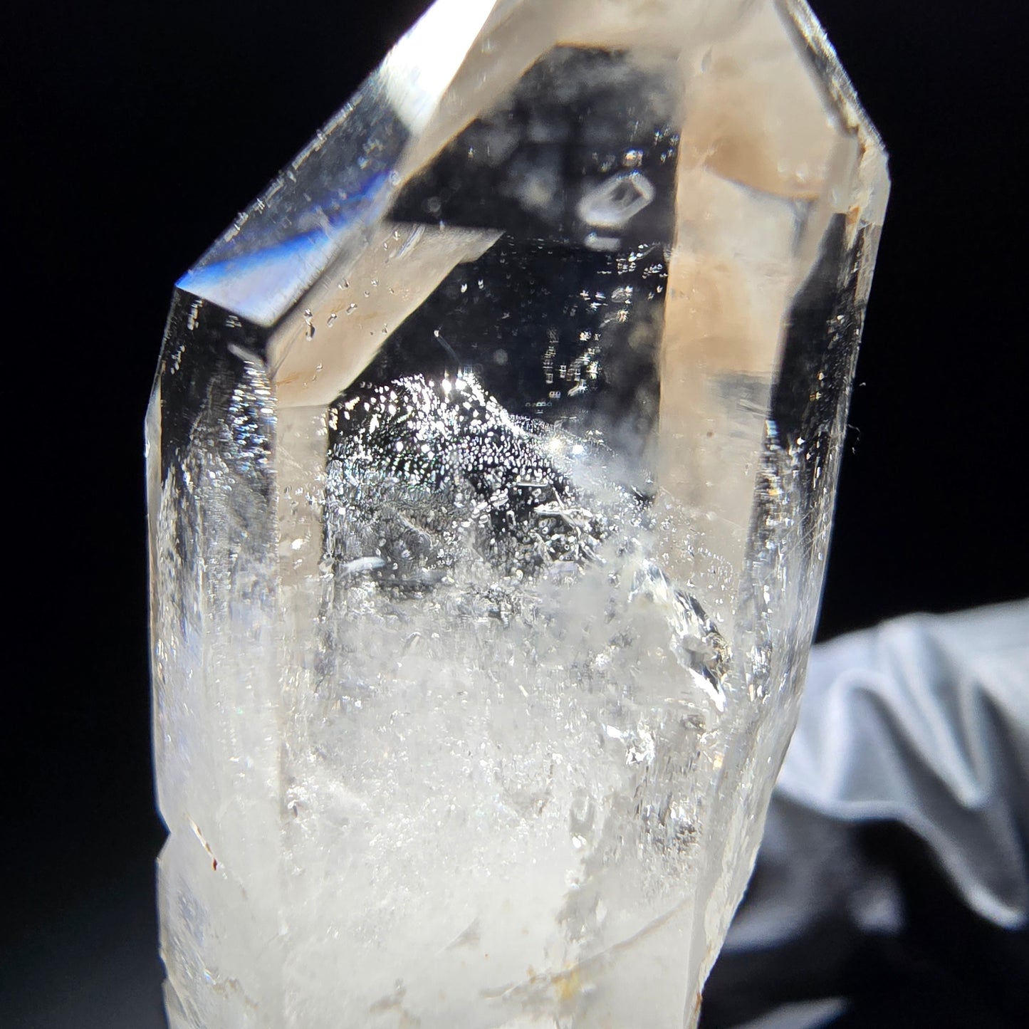 Klare Phantom Rauchquarz Zepter Spitze Goboboseb, Namibia 47*19*16mm Sammlung