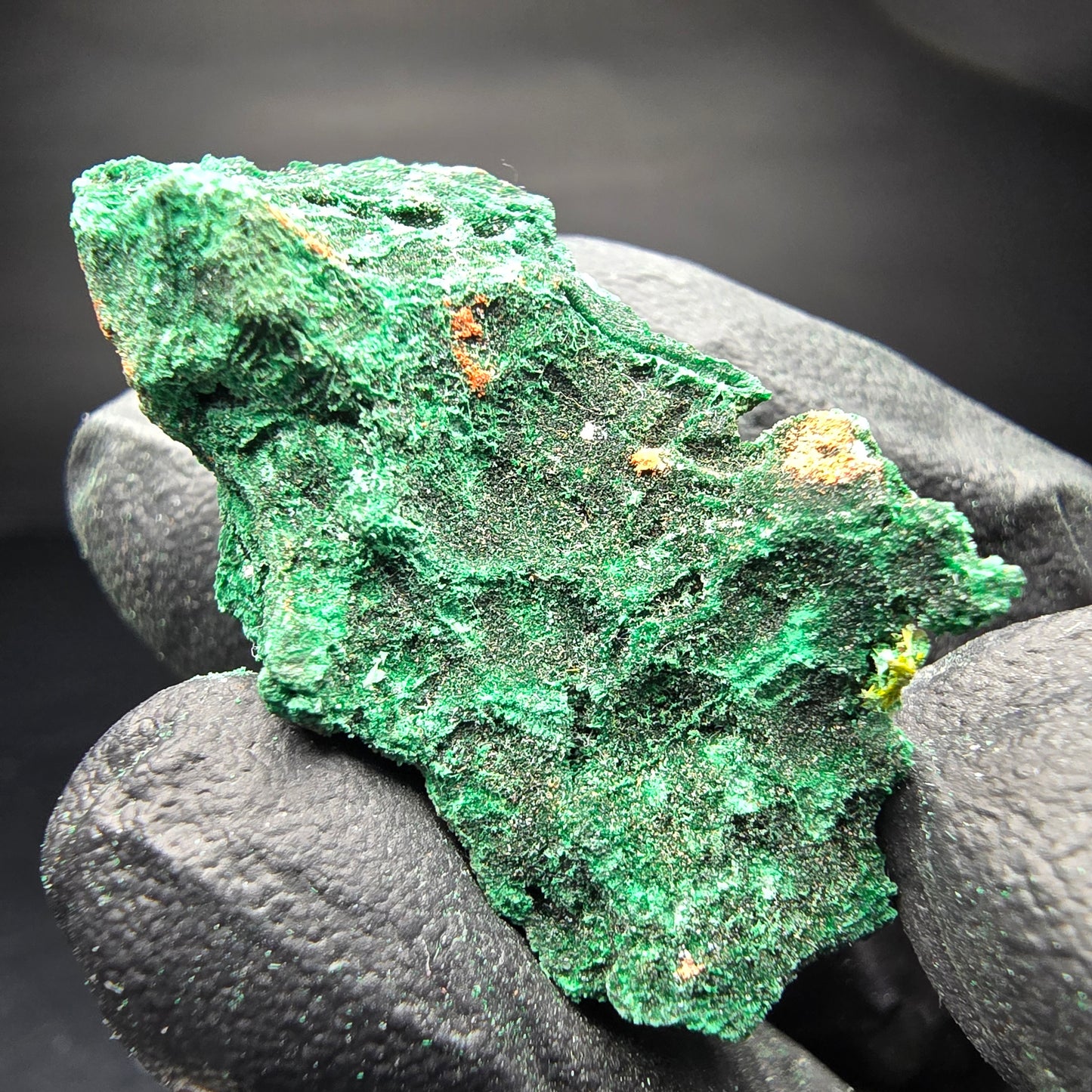 Seltene Malachit Stufe, grün Kaokoveld, Namibia 38*23*16mm Mineraliensammlung