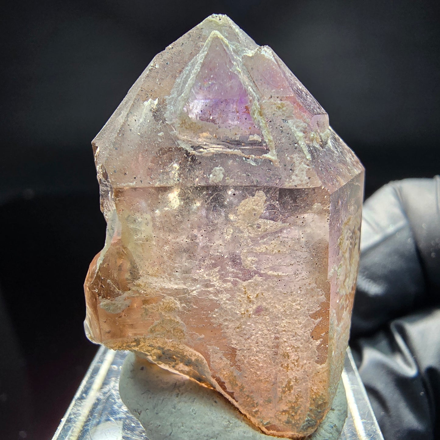 Klare Phantom Amethyst Fensterquarz Formation Brandberg, Namibia 36*26*20mm