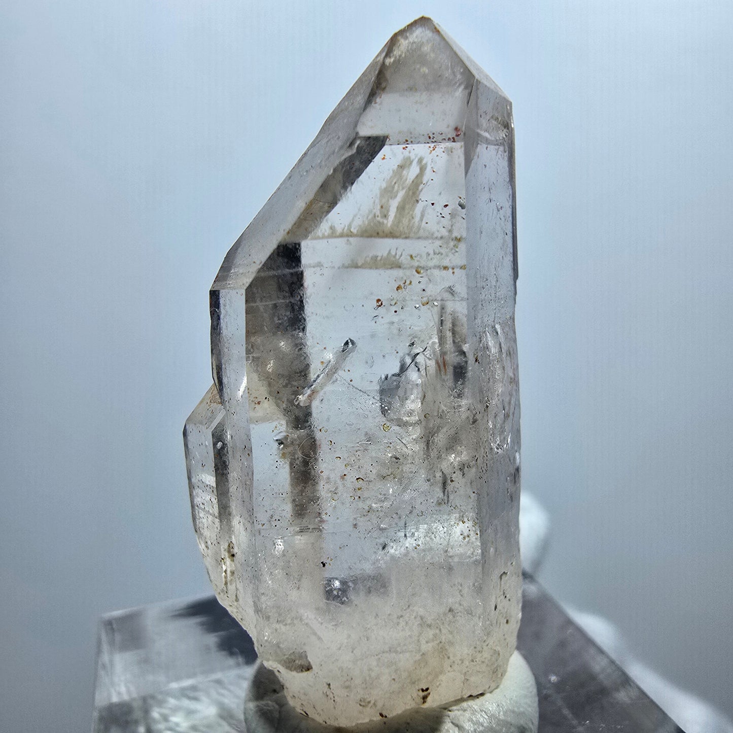 Enhydro Phantom Smoky Quartz Scepter, 1x Bubble Goboboseb, Namibia 33*17*11mm